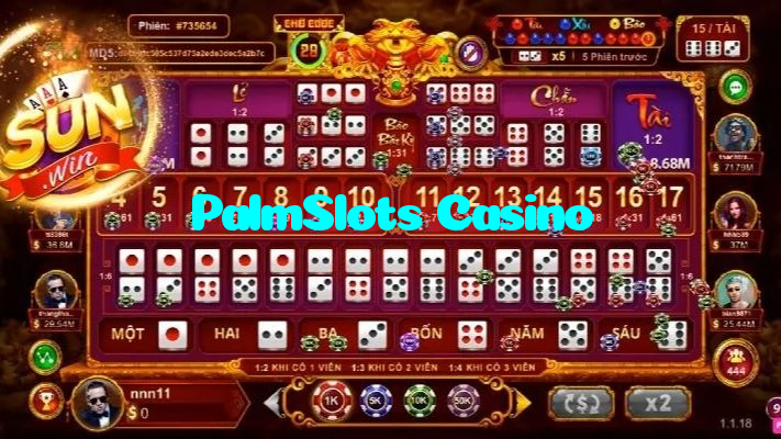 PalmSlots Casino casino presented on mobile device in Pakistan with slots and live games